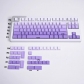 Gradient Purple Top / Side Legends 104+21 Full PBT Dye Sublimation Keycaps Set for Cherry MX Mechanical Gaming Keyboard